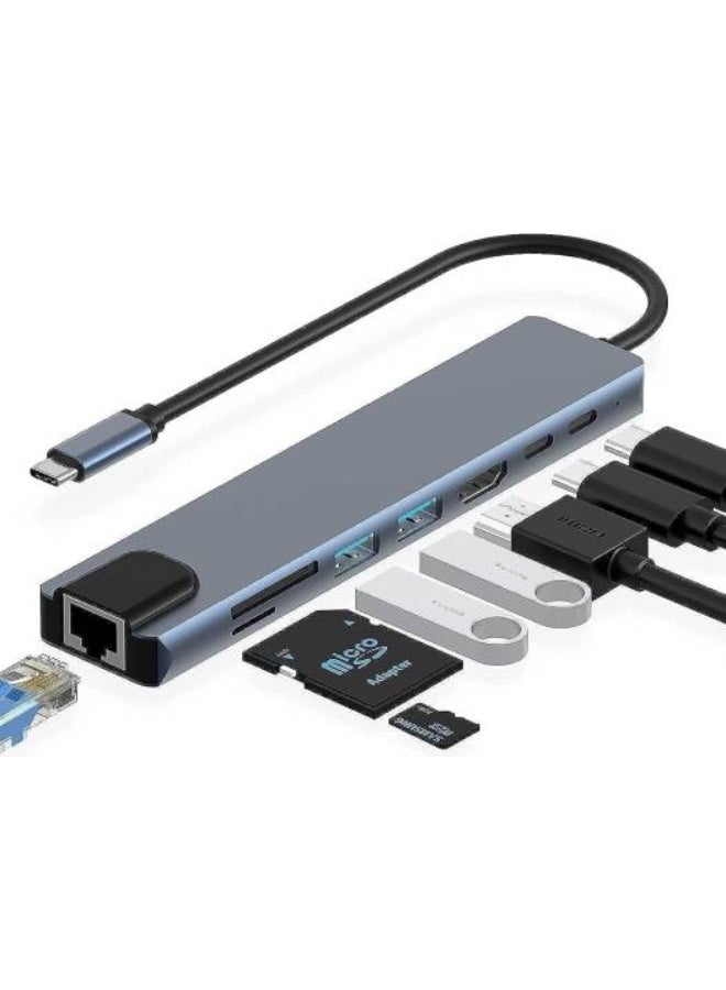 Terabyte USB-C Multi-Port Hub 8 in 1 Multifunction Adapter 8ports - Image 2